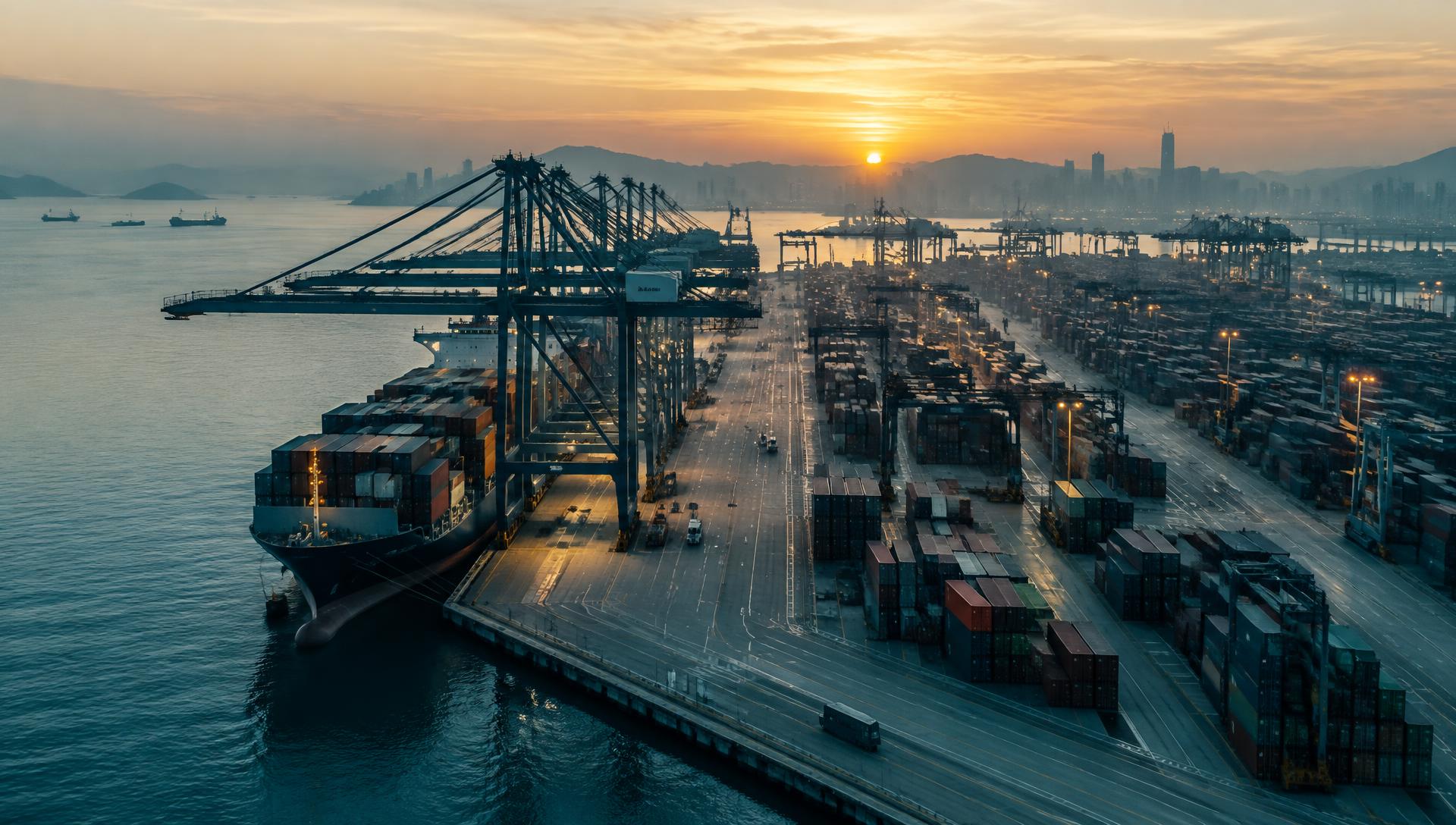 Port kontenerowy — ilustracja międzynarodowego handlu