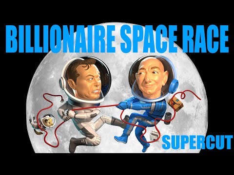 BILLIONAIRE SPACE RACE - Bezos v Musk (SUPERCUT)