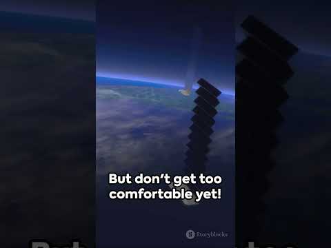 Starlink&#039;s Stellar Dance: Dodging Space Debris #starlink #spacex #satellites #spacetech #technews