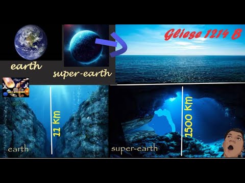 A planet that have only oceans. super earth. gliese 1214b the super earth that have life .😱