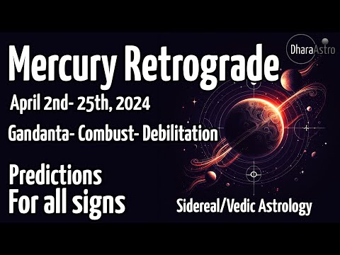 Mercury Retrograde 2024 | April 2 - 25 | Vedic Astrology Predictions #vedicastrology #aries #pisces