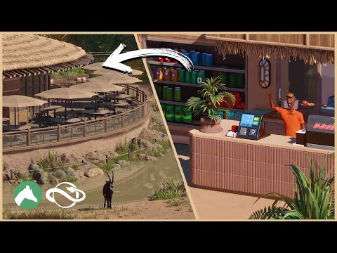 Building an African RESTAURANT in the Desert Adventure Park! | Planet Zoo