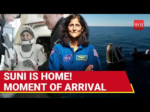 Sunita Williams Is Home: Dramatic Video Captures Splash Down After 9 Months In Space | NASA | SpaceX