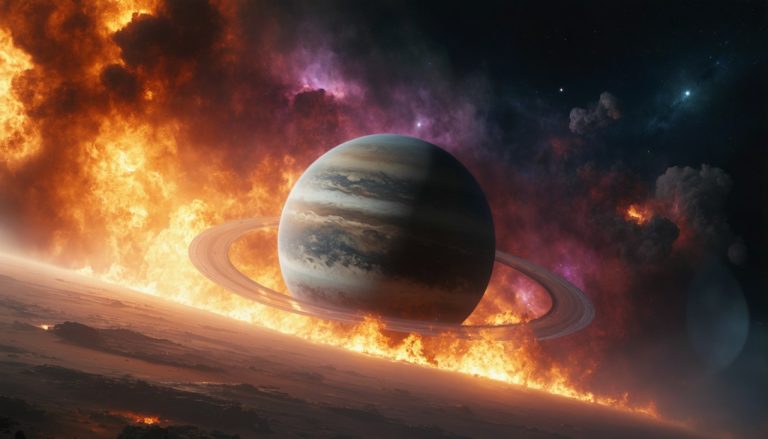 Los astrónomos observan cómo un planeta encuentra su fin ardiente.